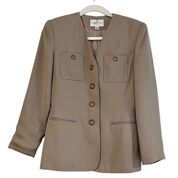 Preston & York Petite Khaki Tan Blazer Size 2P - Picture 1 of 9